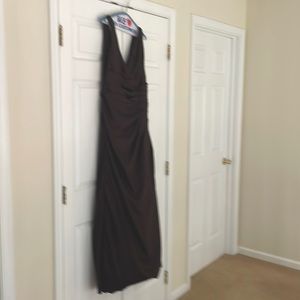 Wtoo Dark Brown Maxi Dress